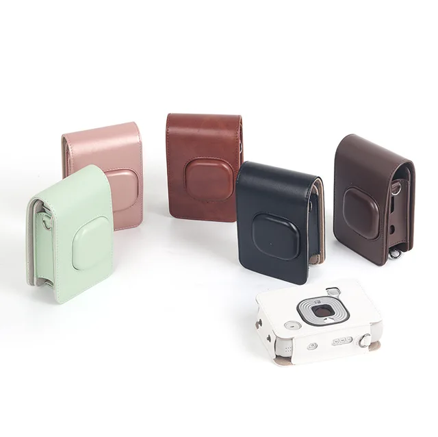 Retro PU skórzane etui do Fujifilm Instax Mini Liplay Hybird Instant Film Camera Carrying Cover Compact Shoulder Bag Mini LiPlay
