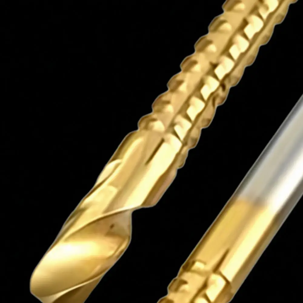 Titanium Coated Step Drill Bit Set Saw Tooth Spiral Groove Hole Cutter For Metal Woodworking Processing Power Tool Accessories