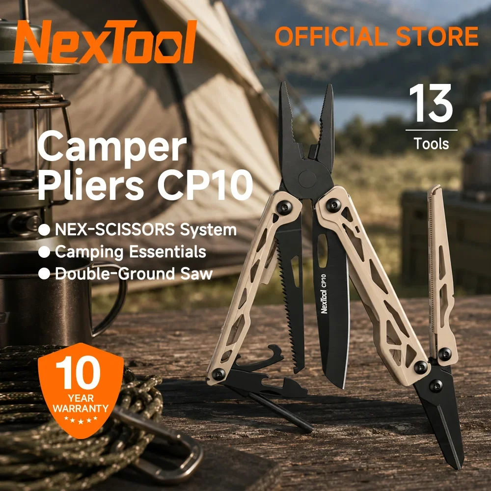 NexTool Camper Pliers CP10 12-in-1  Multitool Pliers Screwdriver Scissors Portable EDC Tool for Outdoor Survival Camping Tools