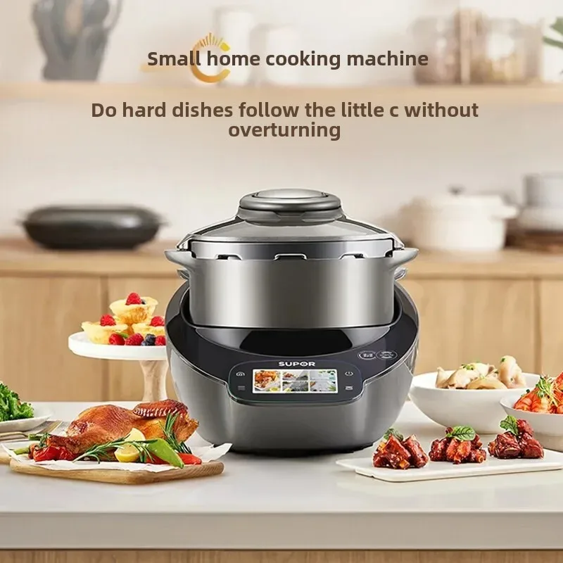 220VCooker Robot Automatic Wok Food Machine Household Cooking Multi-purpose Pot Electric Pressure Multi-function Kitchen