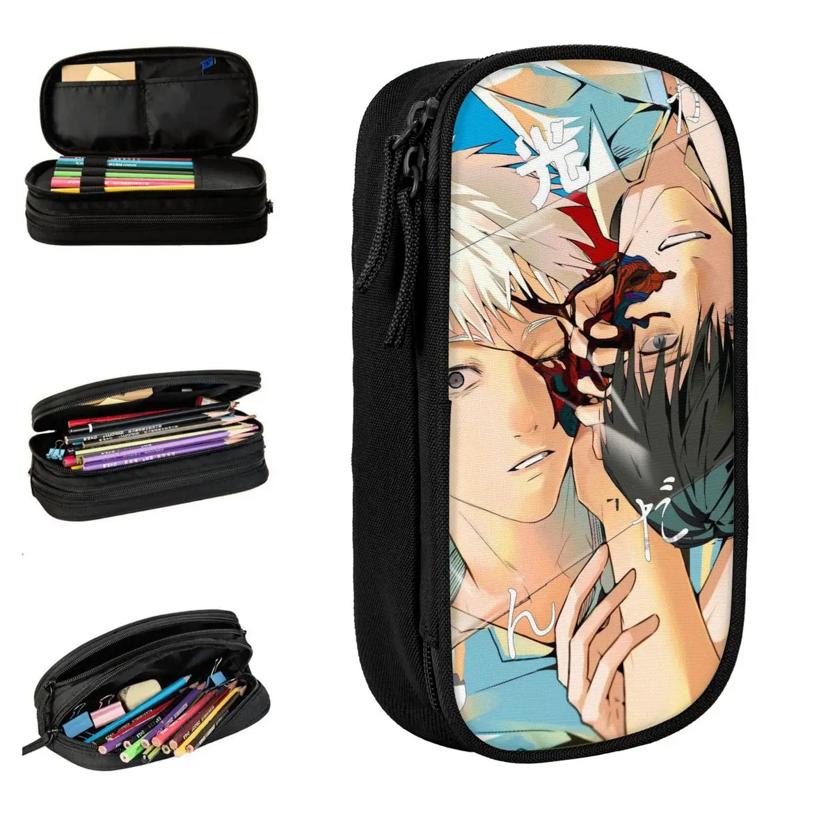 

Летние пеналы в стиле аниме Hikaru Died, забавная сумка-держатель для ручек, студенческая большая сумка для хранения школьных принадлежностей, подарочный пенал