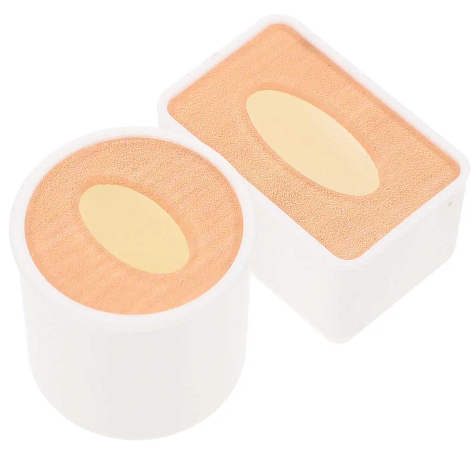 

2Pcs Miniature Plastic Tissue Box Simple Design Household Decor Mini House Decoration Photo Prop DIY Craft Ornament