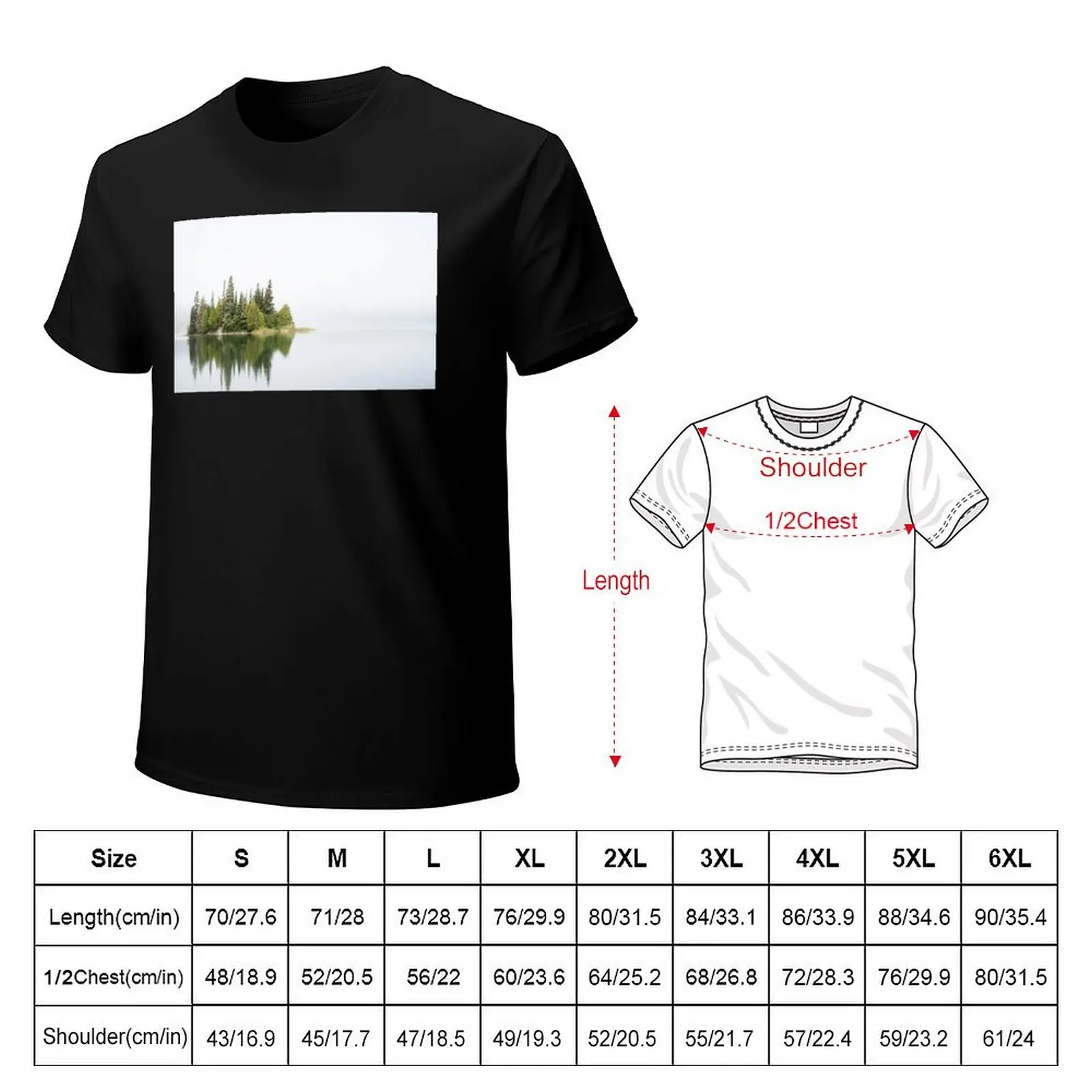 A Misty Isle Royale T-Shirt Big and Tall Short Sleeve Tee