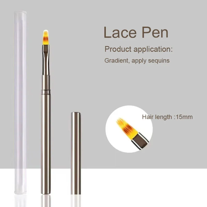Pinceles delineadores para arte de uñas, dibujo de líneas alargadas, 6/9/12/15/18mm, herramienta profesional de manicura ZJS02 6