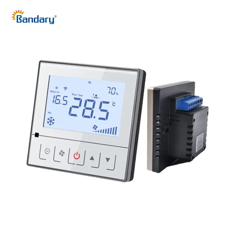 Bandary Smart Control 7 Days Programmable Mode Air Conditioner HVAC Fan Coil Unit Modbus RS485 Digital Thermostat