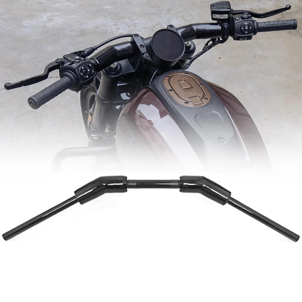 

Motorcycle Black Steering Wheel Handle Bar 7/8'' 22mm Handlebar Drag Bar For Harley Sportster S 1250 RH1250S 2021-2023