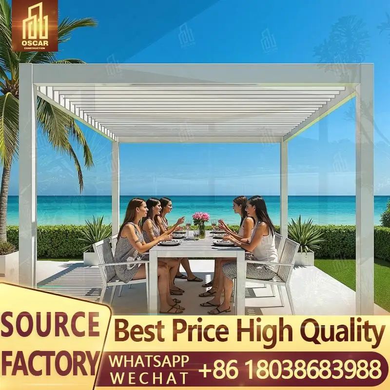 

Sliding Awning Alumawood Pergola 3X3m 3x4m 3x5m 4x4m 5x3m 6x4m Outdoor Aluminium Structure for Turkey Gardens Patios Backyards p