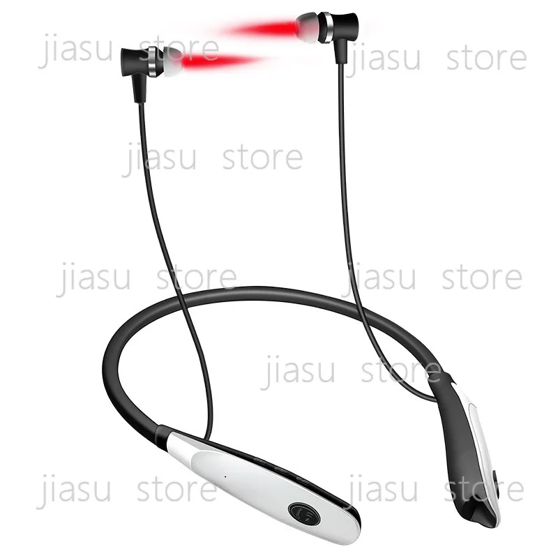 

650nm Nano Laser Physiotherapy Instrument Neck Hanging Design Rechargeable Ear Irradiation Health Care Device