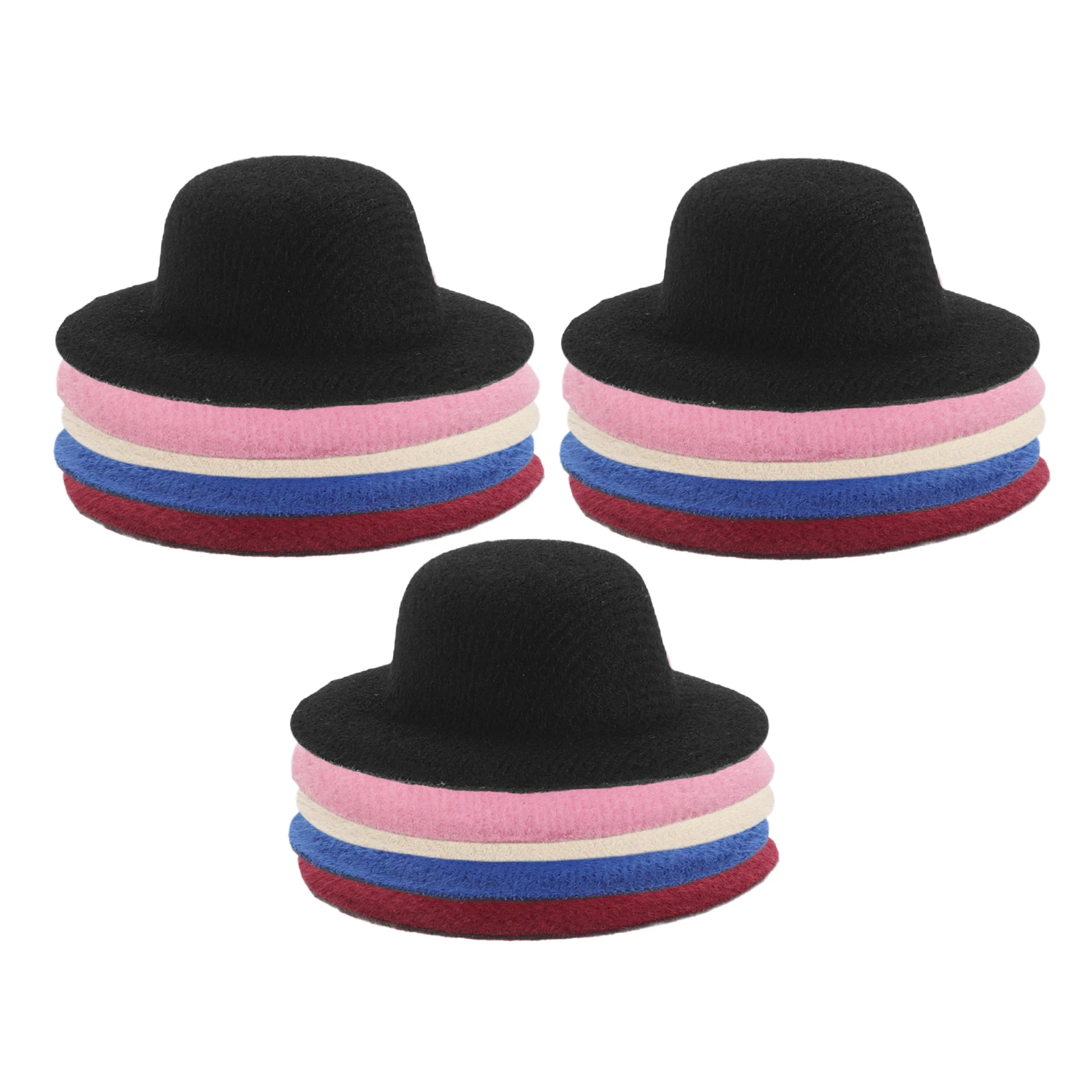 

15Pcs Mini Craft Hats Mini Top Hats for DIY Projects Kids Handcraft Party Supplies Small Hair Accessories DIY Tops Hat