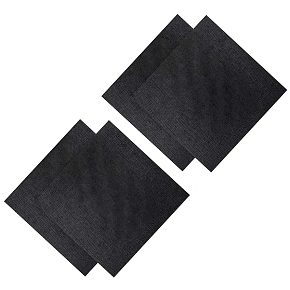 4 قطعة مواد مصدر القماش عبر غرزة نسيج آمن متين لتقوم بها بنفسك قماش تطريز أسود متقاطع