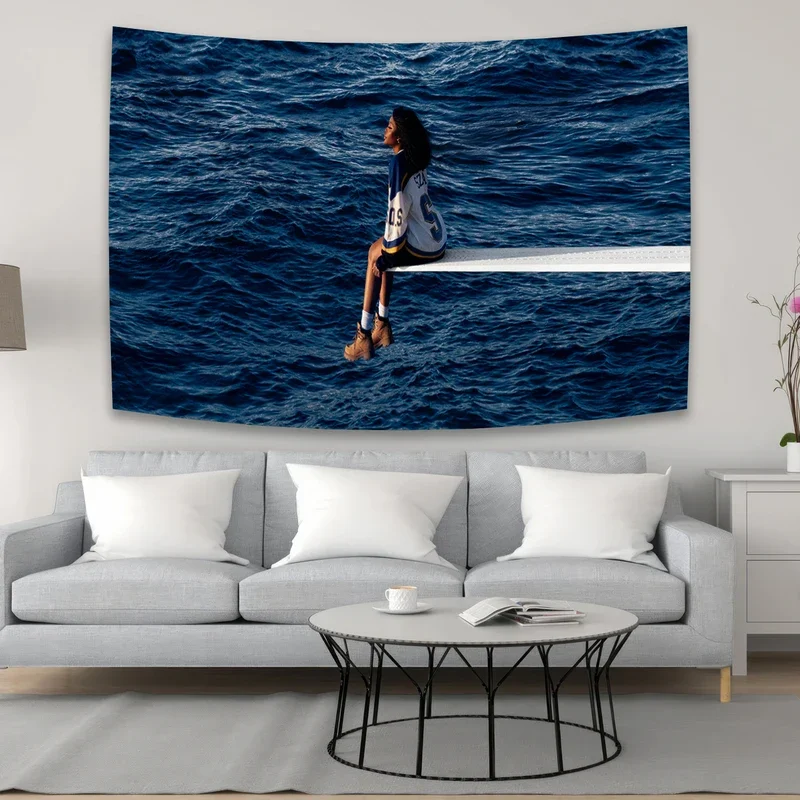90x150cm SZA SOS Meme Album Wandteppich Wandbehang Moderne Musik Kunst Banner Vintage Decke Wandteppiche Ästhetische Raumdekoration #   0@