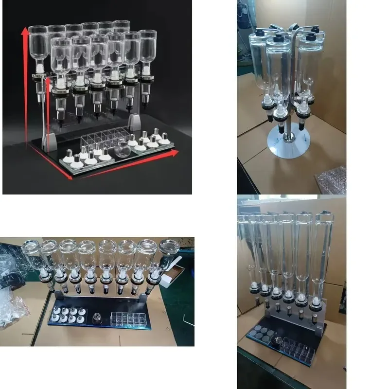 8 Pcs 200ml Empty Glass Perfume Bottles with Stick Set for DIY Fragrance Filling Refillable Container