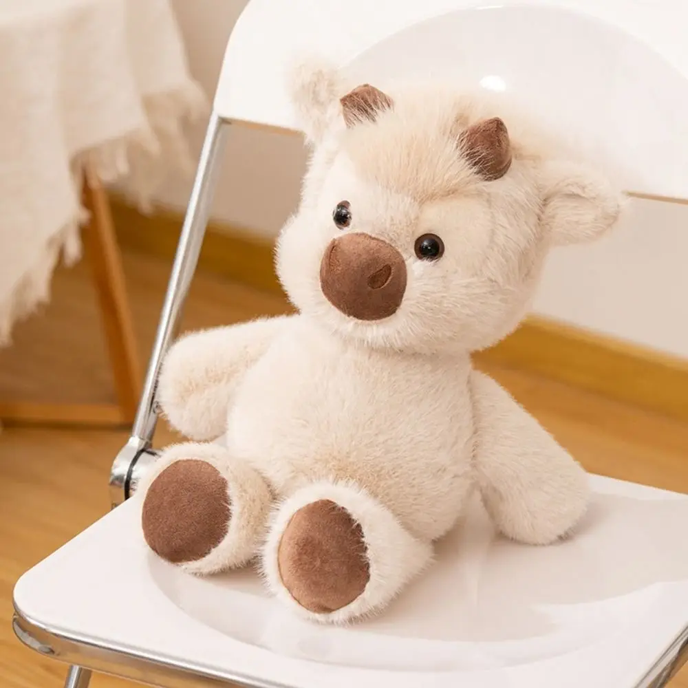 

Soft Material Highland Cattle Plush Toy New Design Plushie Texture Running Cow Plush Doll 40cm Children Gits Cute Stuffed Toys