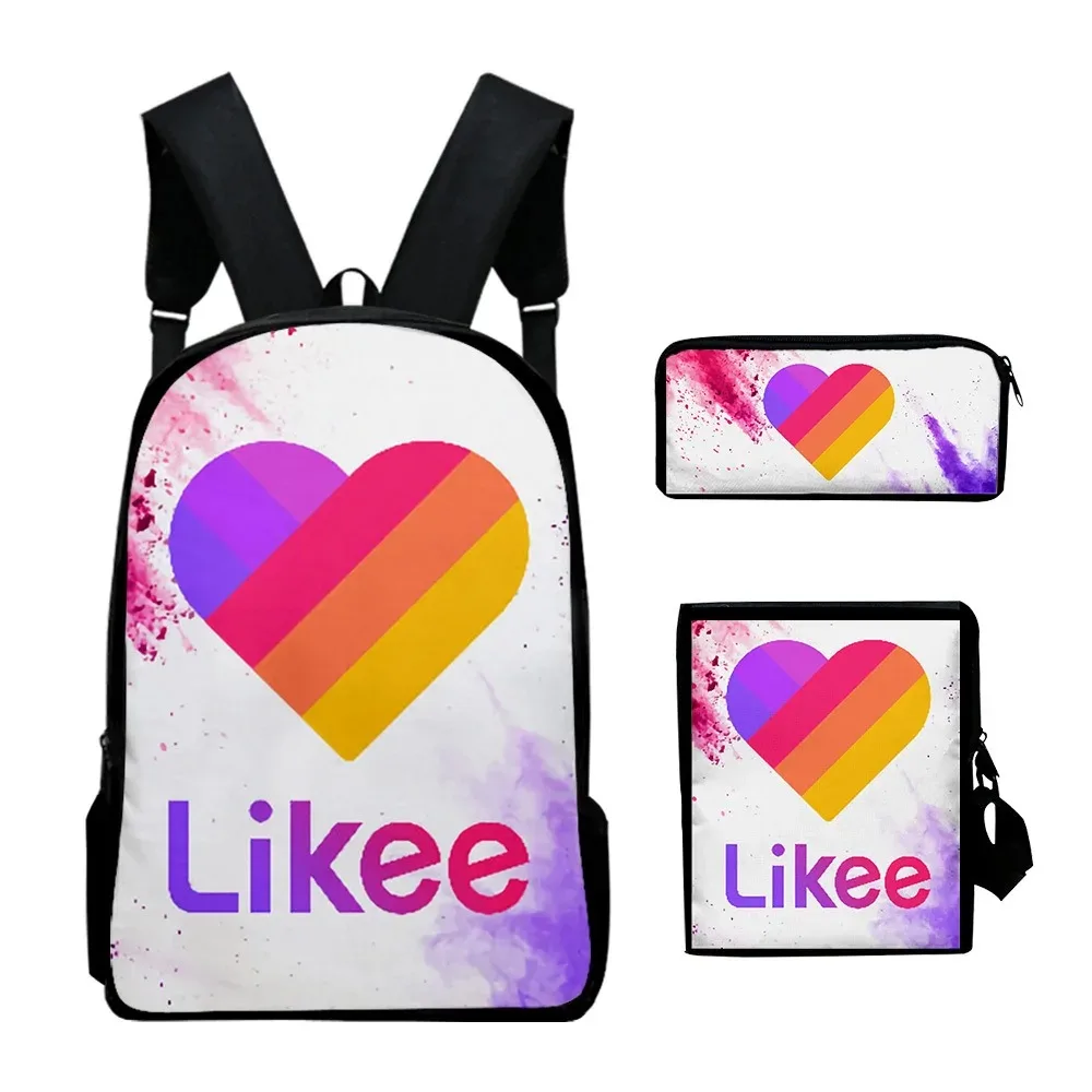 

3D Lokee Student School Bags,Laptop Backpack,Backpack,Tilt Shoulder Bag,Pencil Case,Popular Harajuku,3pcs per set