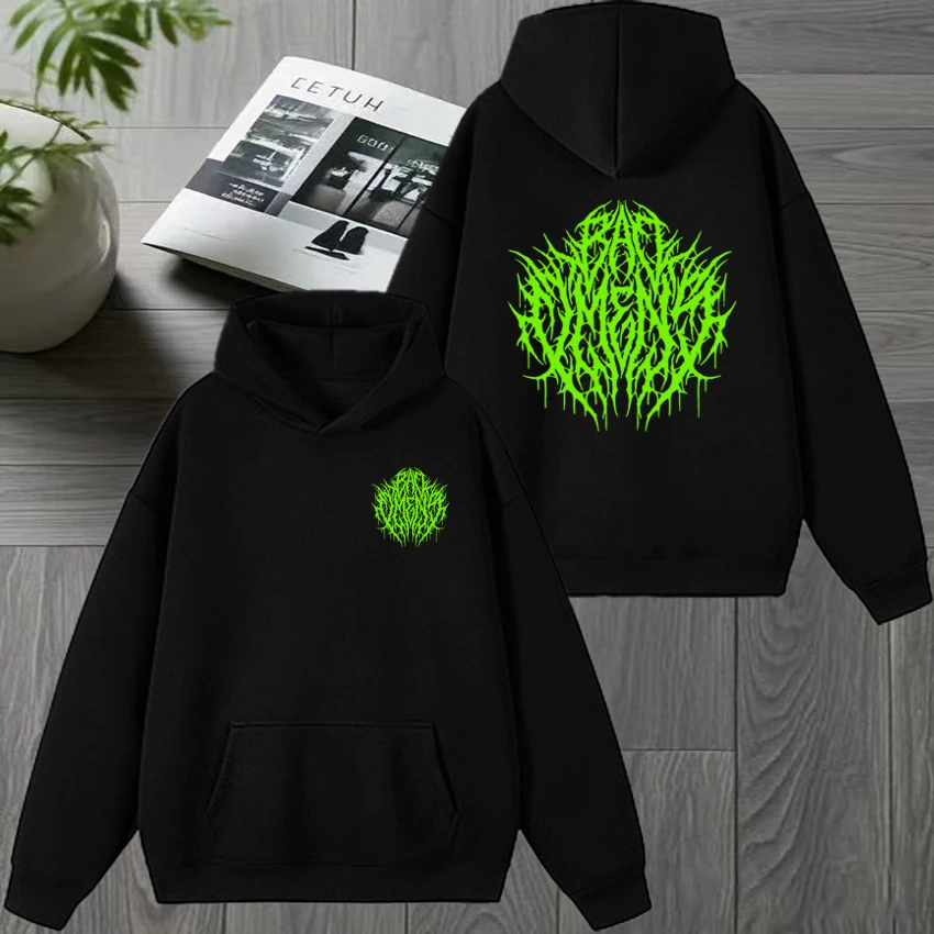 

2026 Bad Omens Green Signature Fan Gifts Classic print Winter Sweatshirt Unisex vintage Fleece pullover Men women Casual Hoodie