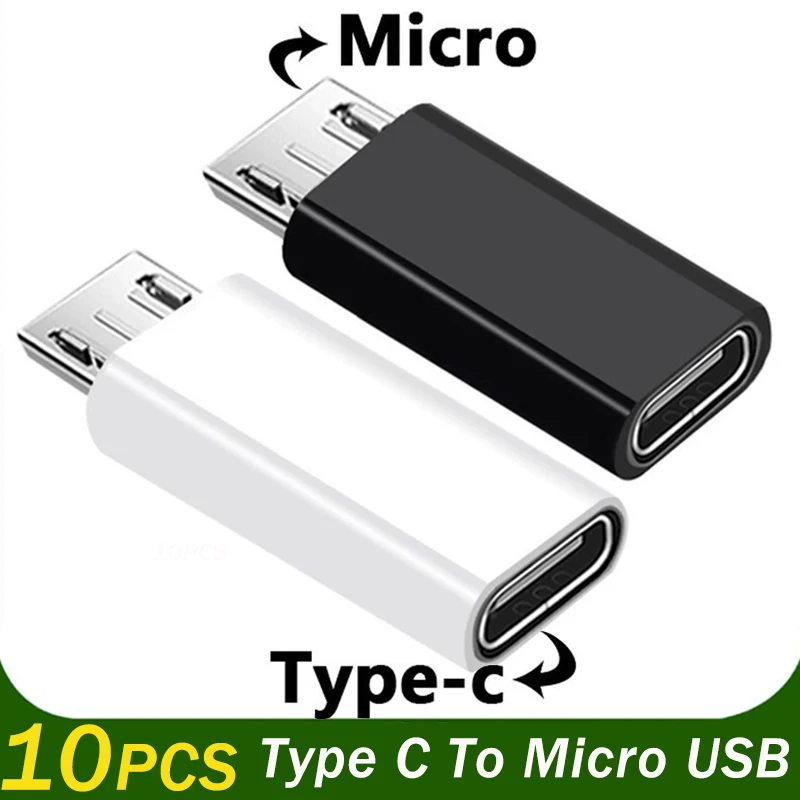 1-10Pcs USB Type C Male To Micro USB Female Adapter Connector For Samsung Xiaomi Phone Converter USB C to Micro Charger Adaptor