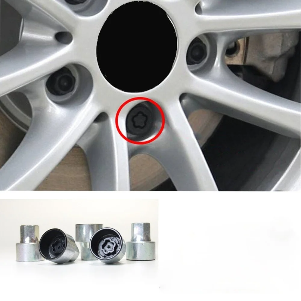 Car Anti Theft Wheel Bolt Lock Nut Key Adapter Sleeve For BMW 1/3/5/6/7 X1 X2 X3 X4 X5 X6 Z4 Tire Antitheft Screw Removal Tool