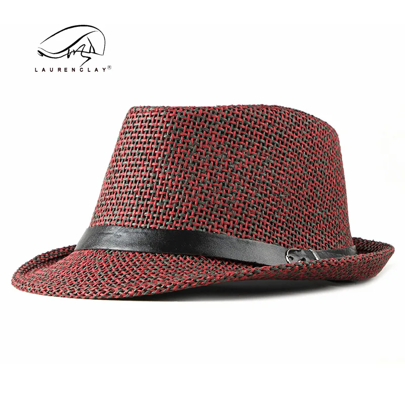 Chapeau Fedora en maille respirante pour hommes et femmes, casquette de voyage, protection solaire de plage, mode britannique, vente en gros, printemps et été