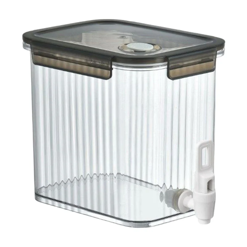 A74U موزع المشروبات الصغيرة البلاستيك الثلاجة المشروبات موزع خزان المياه مثلج الحليب عصير الليمون 3.5L الحاويات #6