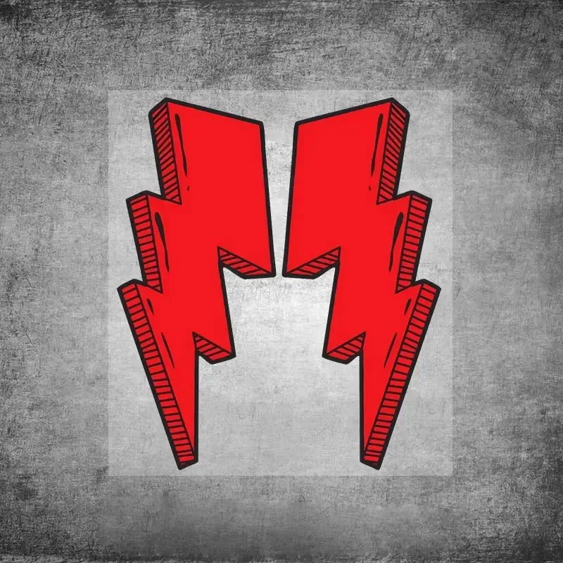 1 قطعة ملصقات البرق دراجة الإطار ملصق ملصق شخصية للدراجات الجبلية وخوذات الدراجات النارية ملصقات الدراجة #5