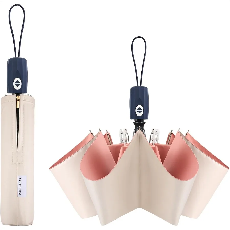 

Цветное клеевое покрытие, зонт от солнца, защита от ультрафиолета, компактные складные ветрозащитные зонтики для путешествий, автоматическое открытие, закрытие, блокировка УФ 99,98