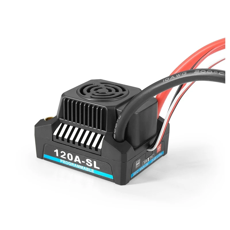 Brushless ESC Replacement 2-4S With 5.8V-6.1V/3A BEC For 1/8 1/10 1/12 RC Model Car Truck Buggy Boat ,120A