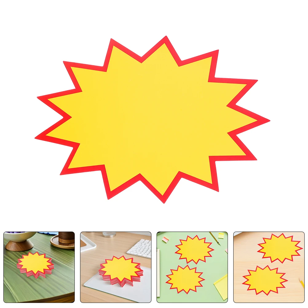 

300 шт., ценовые этикетки со звездным взрывом, пустые вывески для розничной торговли для рекламных акций, маркеры для продажи «сделай сам», для пекарни, праздничных продаж, подсчетов