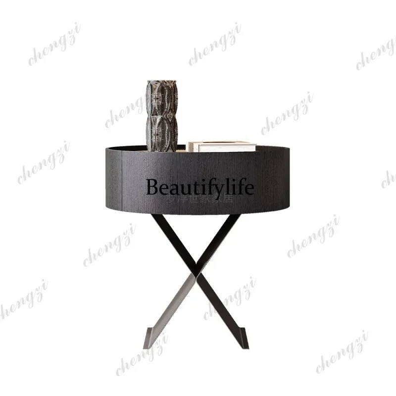Picture 7: A182 Modern Locker Luxury Bedroom Nightstands Design Minimalist Adults Cabinet Bedside Tables Classic Side Frames