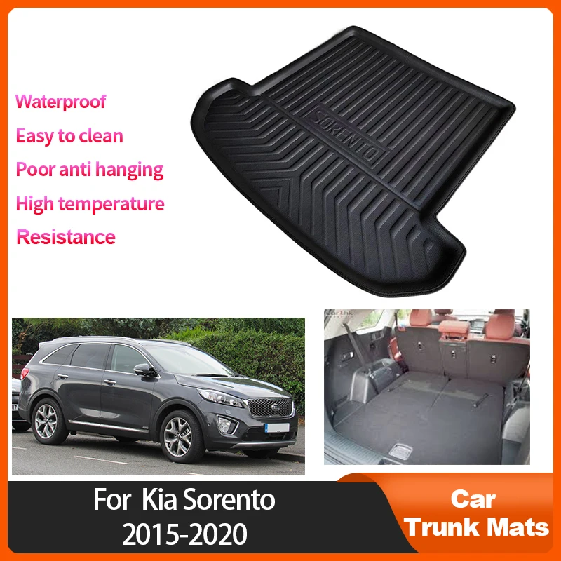 

Trunk Mat For Kia Sorento UM KX4 5 seat 7 seat 2015 2016 2017 2018 2019 2020 Accessorie Waterproof Trunk Storage Pad Anti-slip