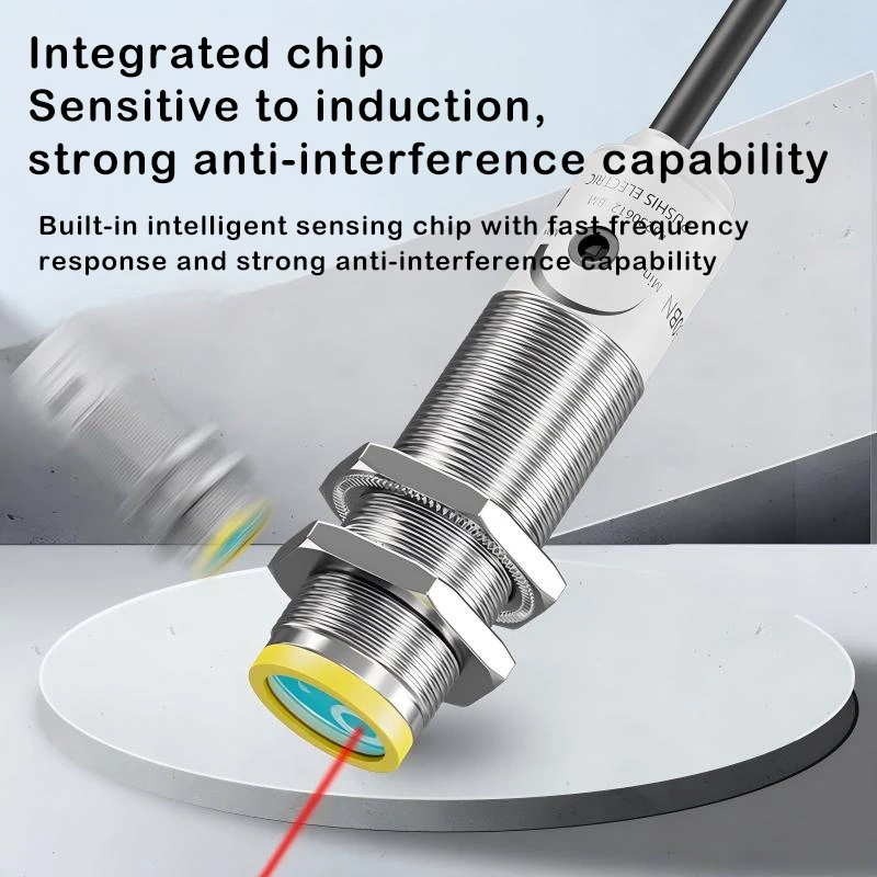 Photoelectric Switch Diffuse Reflection Mirror Reflection 24V DC Three Wire NPN PNP Industrial Optical Sensor Detector