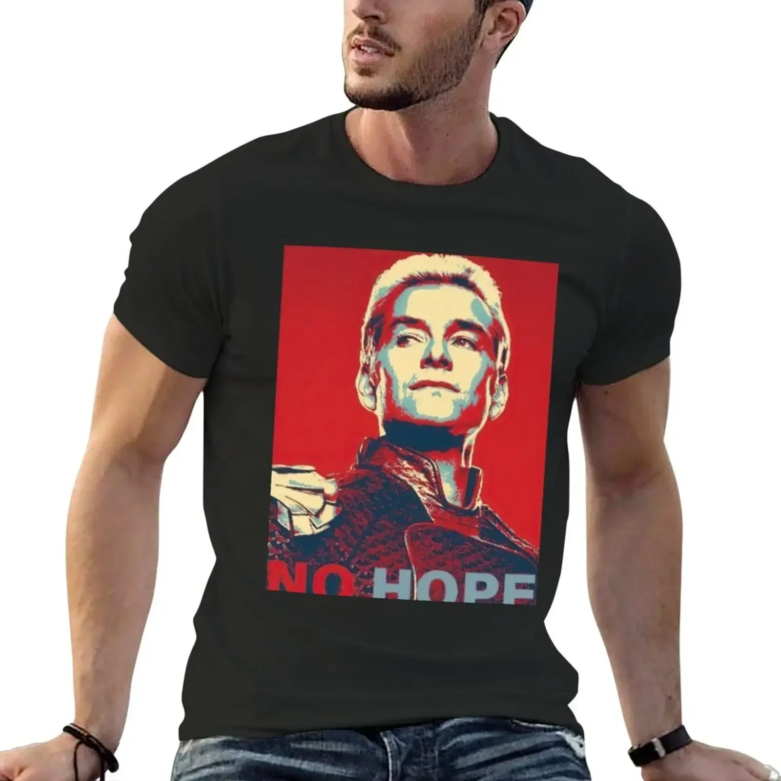 Homelander No Hope T-Shirt graphic t shirts custom t shirt summer clothes plus sizes shirts men