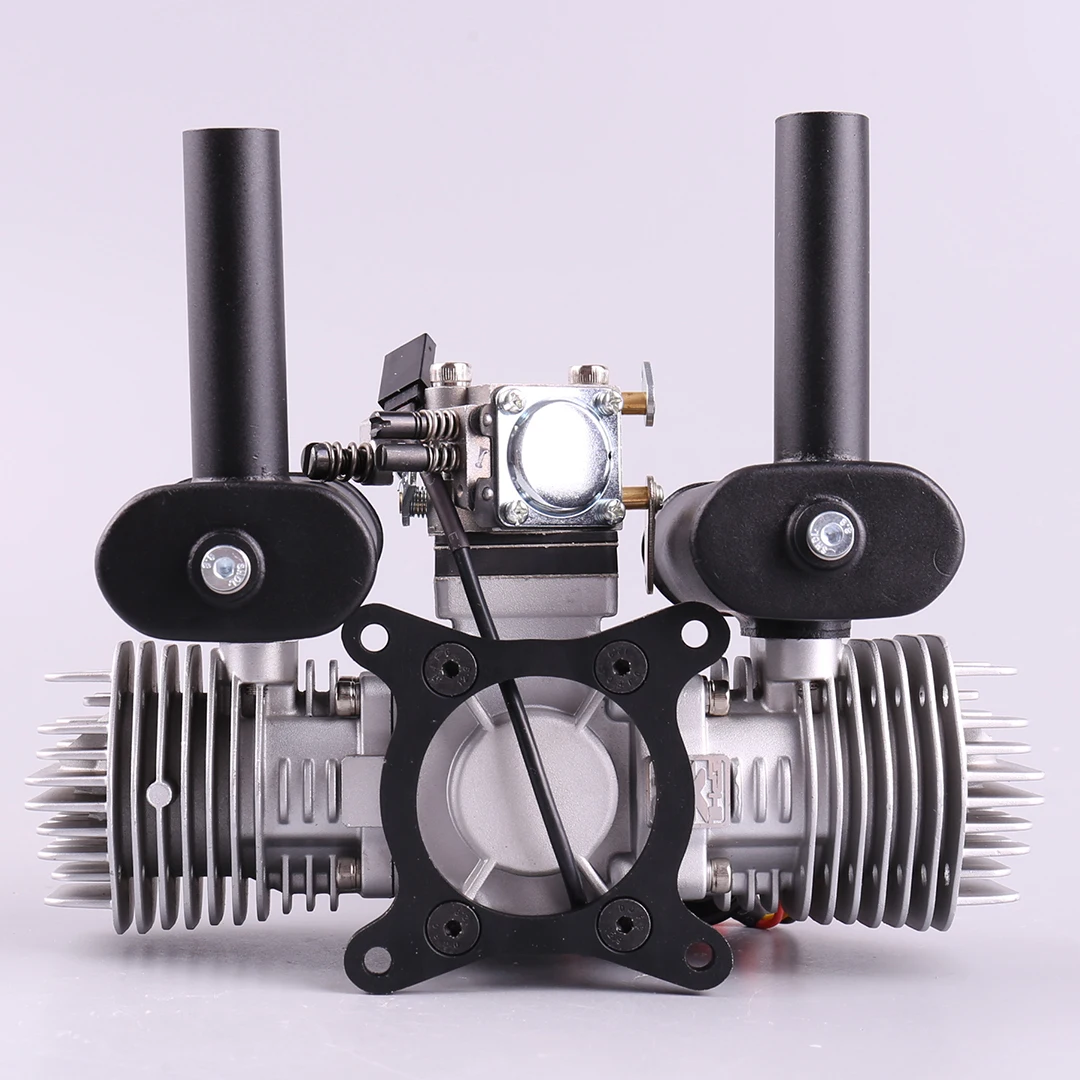EPHIL XG-40cc-T Pro Model Aircraft Engine - Electric Start Hot Head Opposed Twin Cylinder for Fixed Wing RC Airplane Power Plant