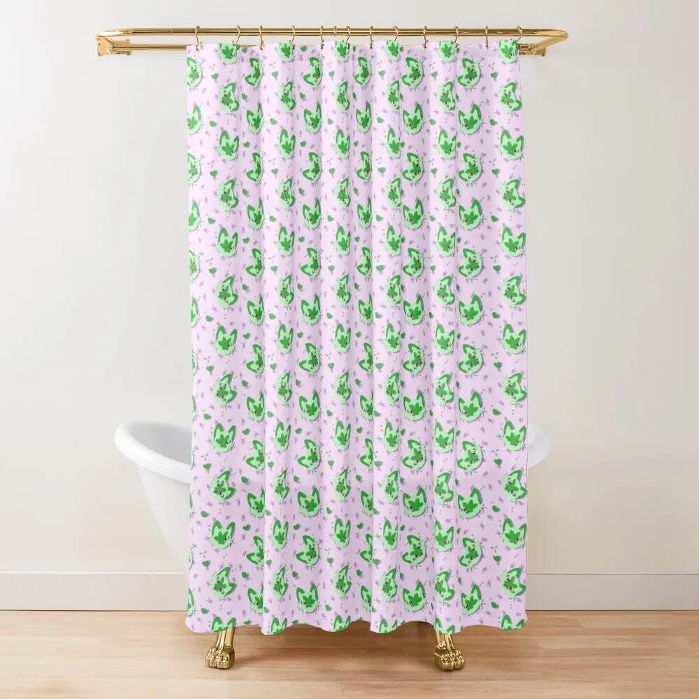 

Spriggy Pattern Shower Curtain Washable Waterproof Fabric Shower Bathroom Fabric Funny Shower Waterproof Fabric Curtain