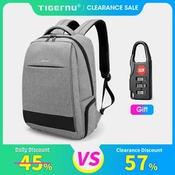 Mochilas masculinas anti-roubo de viagem, carregamento USB, 15.6 mochila laptop, bolsa de escola masculina impermeável, garantia vitalícia, moda masculina