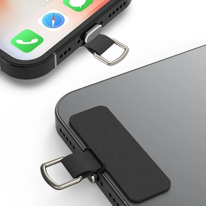 Universal Mobile Phone Safety Lanyard Pad Replacement Detachable Buckle Rope Affixed To The Receiver Dust Plug Accessory