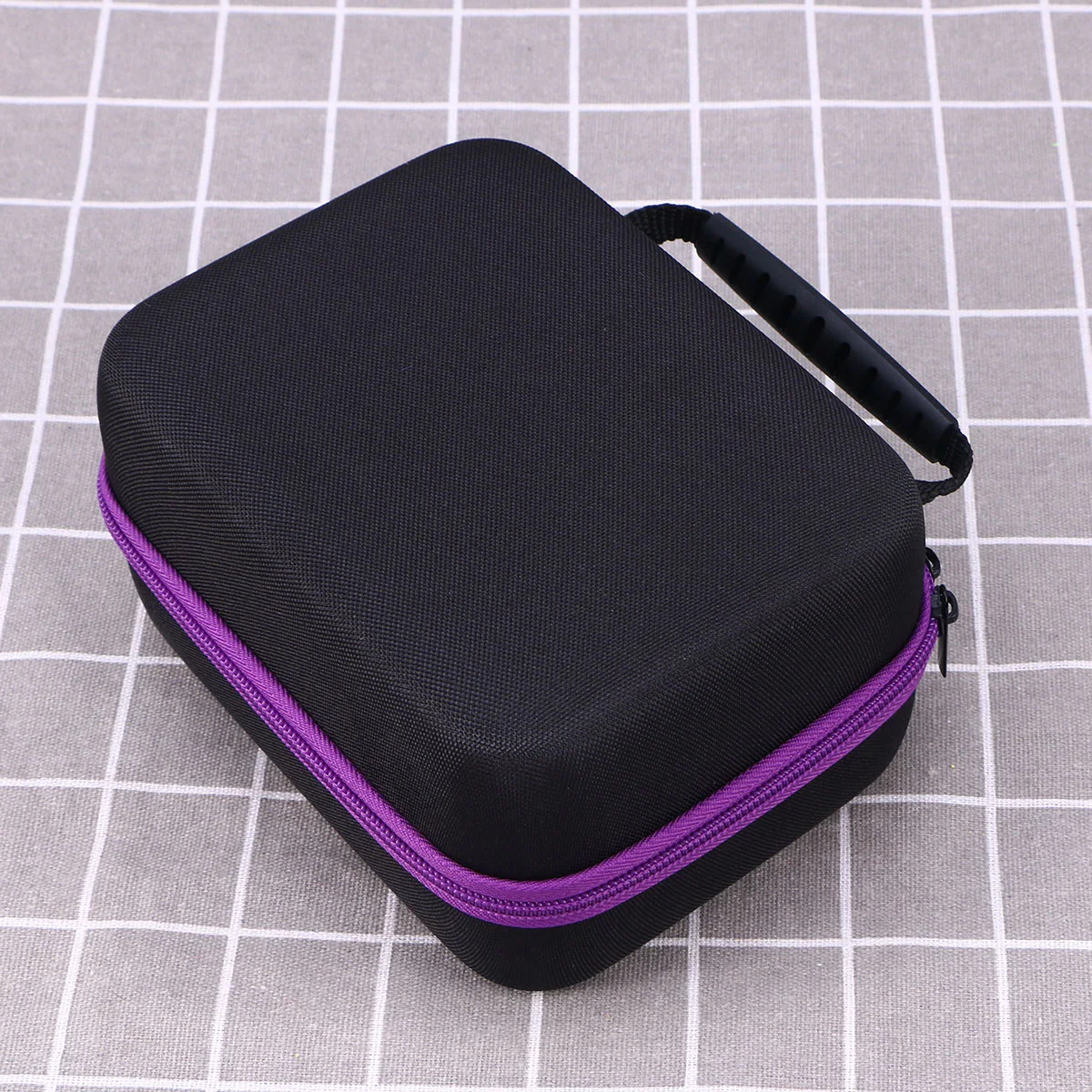 

Large Capacity Essential Oil Storage Bag Shockproof Travel Case For Perfume Lipstick Bottles Double Zipper Lightweight Portable