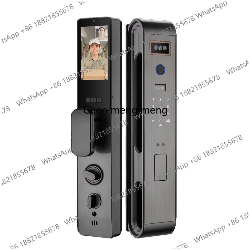 Anti-theft door fingerprint lock password lock entry door lock iron door