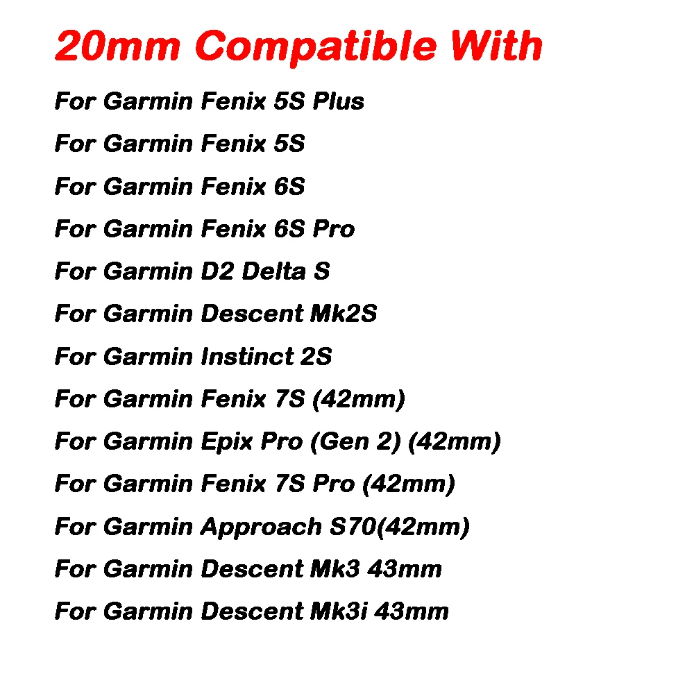 สายสายนาฬิกาข้อมือ20มม. สำหรับ Fenix 7S Pro Fenix 6S Pro 5S PLUS ซิลิโคน + สายหนังอะไหล่ epix Pro Gen 2 42สมาร์ทวอท์ชสายนาฬิกาข้อมือ