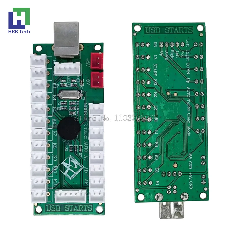 New Arrivals Zero Delay Encoder PCB Board USB  Joystick Controller For PC & Raspberry Pi Control Retro Game Machine DIY Parts