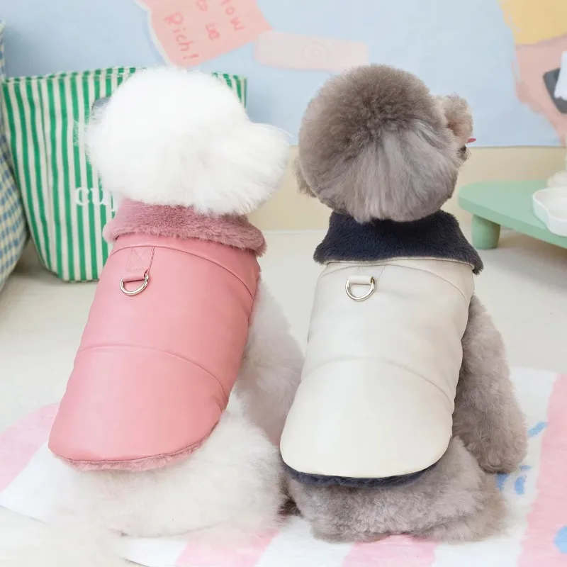 

Pet Accessories Winter Pet Clothing Waterproof Dog Clothes Velvet Dog Jackets Solid Pet Apparel Dog Accessories