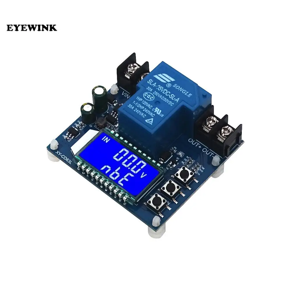 XY-CD63L 30A battery charging control module full power off DC voltage protection under voltage power loss protector