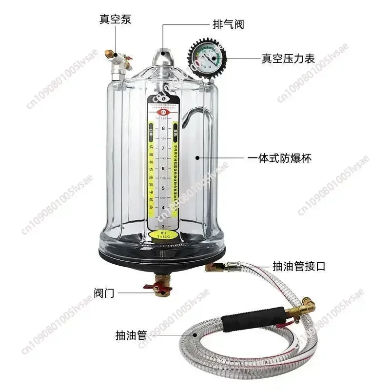 Pneumatic pumping unit, measuring cup, pumping unit accessories, oil suction pipe, oil suction device, oil pumping unit