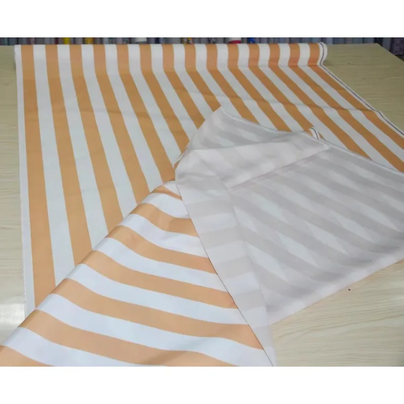 420D Striped Waterproof Fabric By The Meter for Tent Awning Umbrella Beach Chair Diy Sewing Oxford Cloth Wearable Pink Yellow