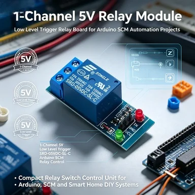 1-Channel 5V 12V Opto-Isolated Relay Board, Low Level Trigger, 100Pcs