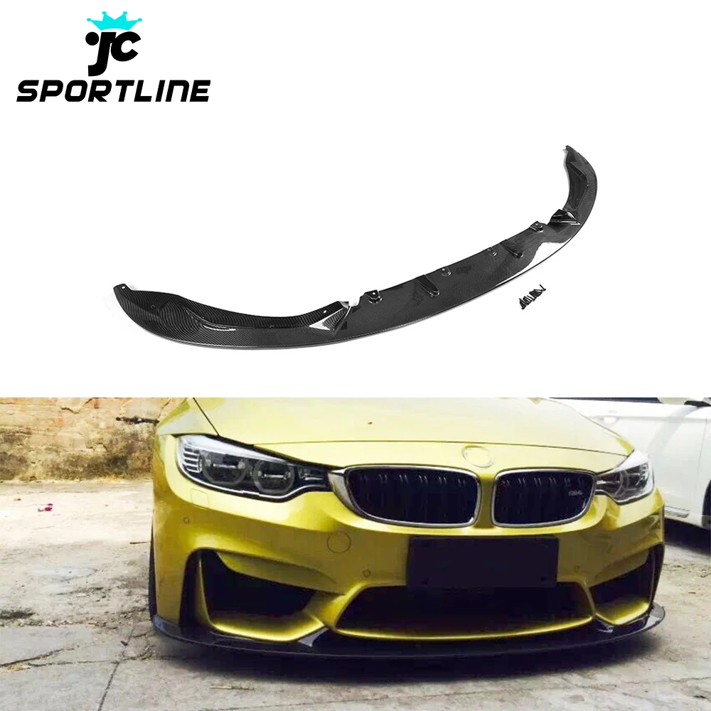 Vacuum Carbon Fiber F80 M3 Car Front Splitter For BMW F82 F83 M4 14-19