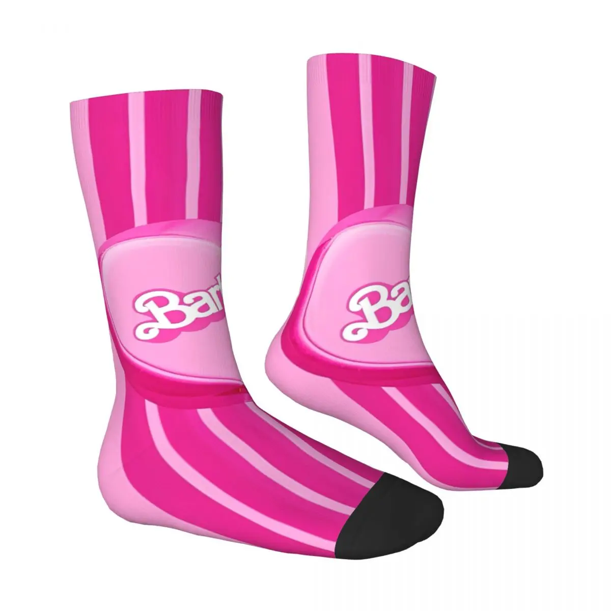 Medias con Logo de Barbie, calcetines para adultos y hombres, calcetines Harajuku medianos suaves, calcetines de diseño antibacteriano para ciclismo de otoño, Idea de regalo