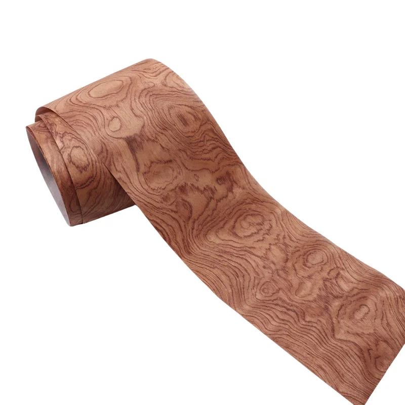 Natural Bubinga Wood Veneer, 2 Pieces, about 0.2-0.3mm thick, for Furniture & DIY Woodworking
