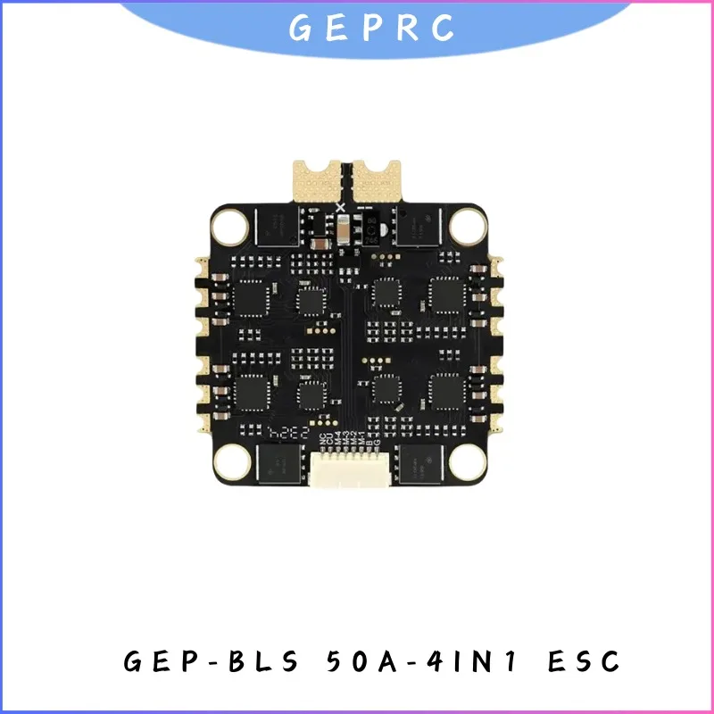 

GEPRC BLS 50A 4-in-1 ESC, BLHeli_S 3-6S DSHOT600 32Bit, 30.5x30.5mm for RC FPV Drone Freestyle Racing Build, GEP-BLS50A-4IN1
