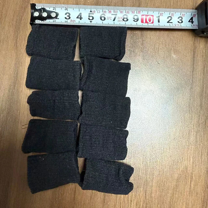 10Pcs Finger Sleeve Support Thumb Finger Splint Brace Protector Breathable Elastic Patch Tape Sports Guard Relief Pain