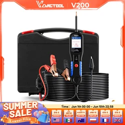 VDIAGTOOL V200 Car Electric Circuit Tester 6V-30V Automotive Power Probe Kit Electrical System Tester LCD Display Voltage Tester